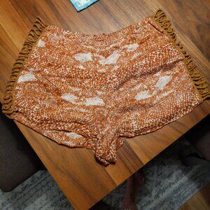 Vintage Acacia Snakeskin Crotchet Shorts